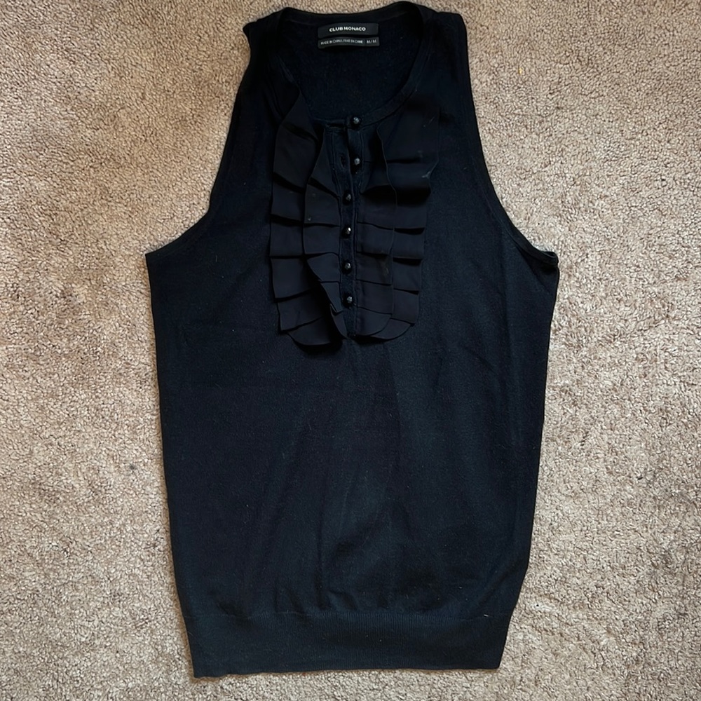 Club Monaco tuxedo tank top